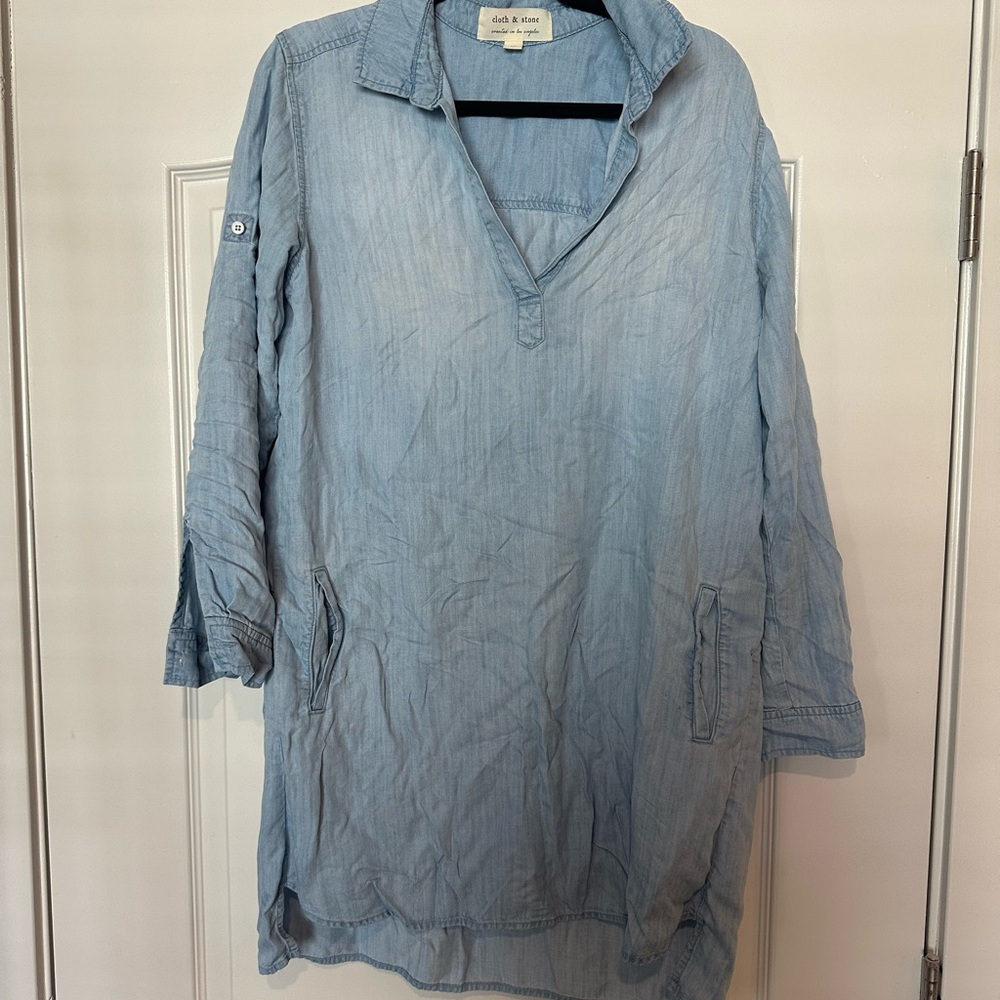 Cloth & Stone Light Blue Dress